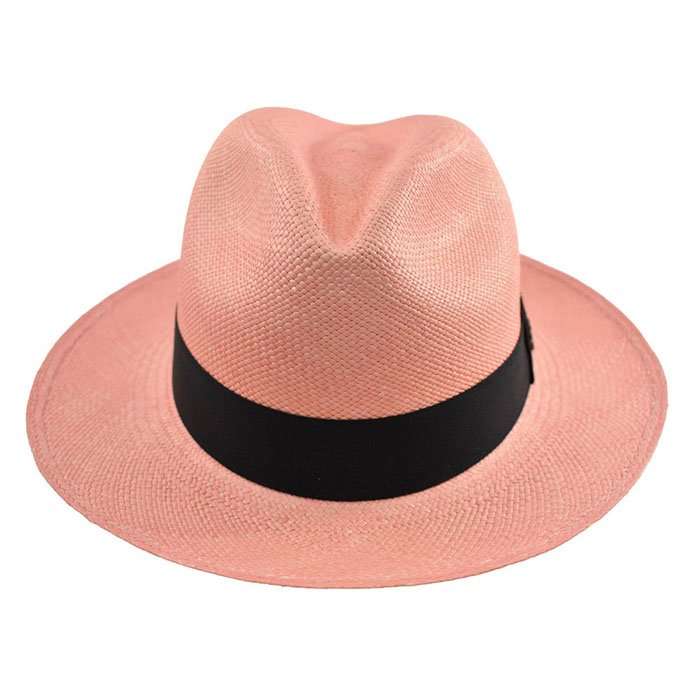 Panama Hat Pink Fedora