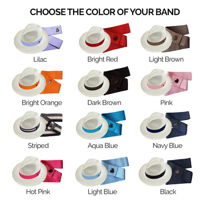 Classic | White Custom Band | Panama Hat