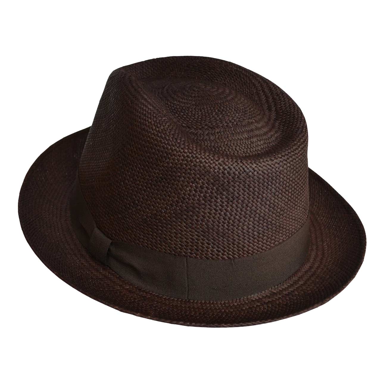 Brown Panama Hat Short Brim