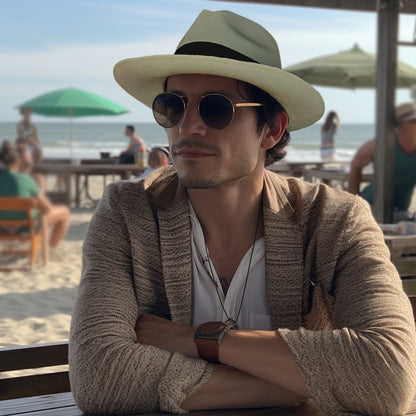 Classic | Natural Custom Band | Panama Hat