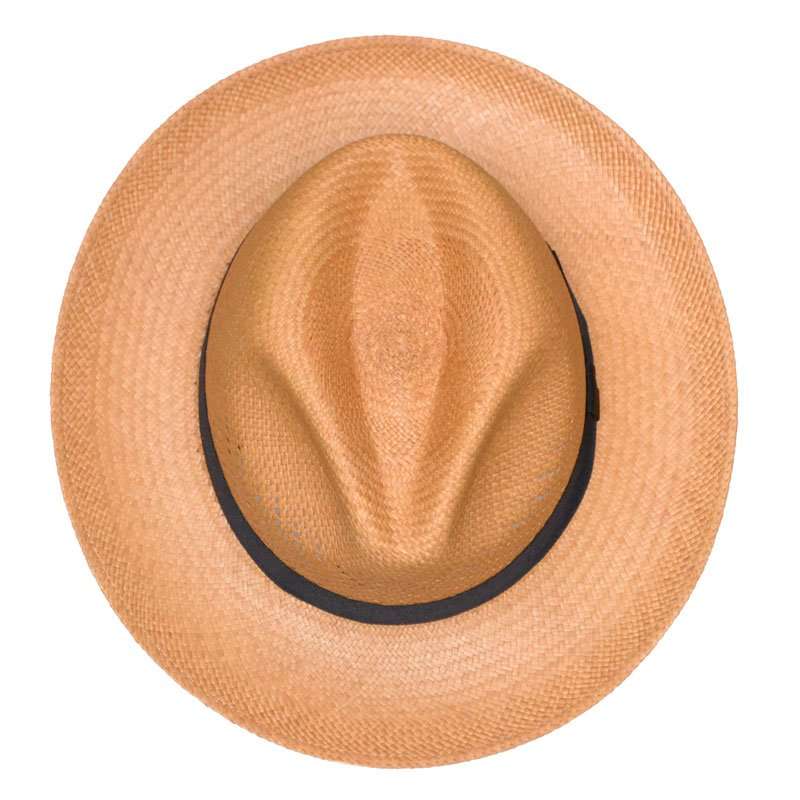 Panama Hat brown Calado top