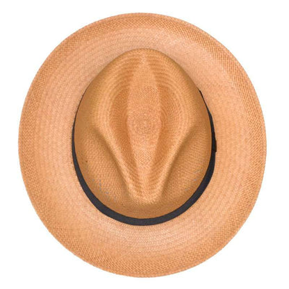 Panama Hat brown Calado top