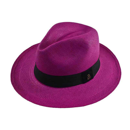 Panama Hat Electric Fuchsia Fedora