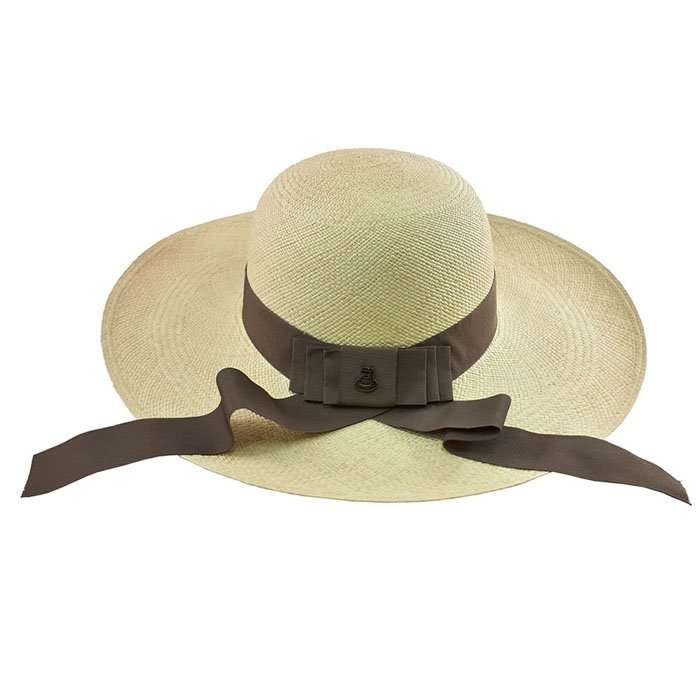 Women Wide Brim Natural panama Hat