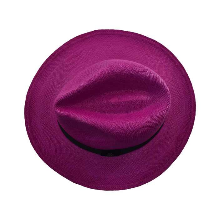 Panama Hat Electric Fuchsia Fedora