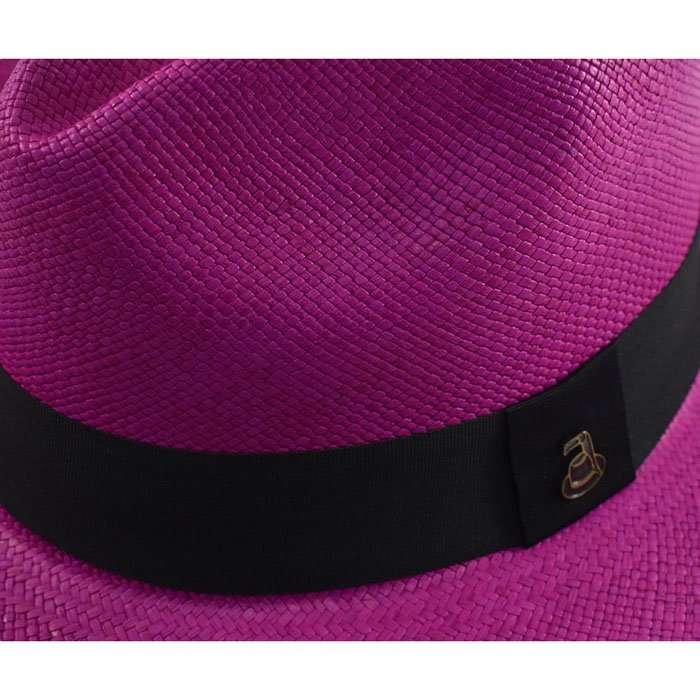 Panama Hat Electric Fuchsia Fedora