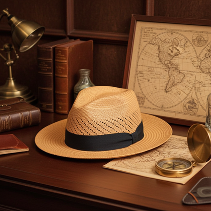 Classic Vented Calado | Brown | Panama Hat