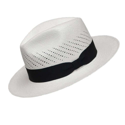 Panama Hat White Calado Side