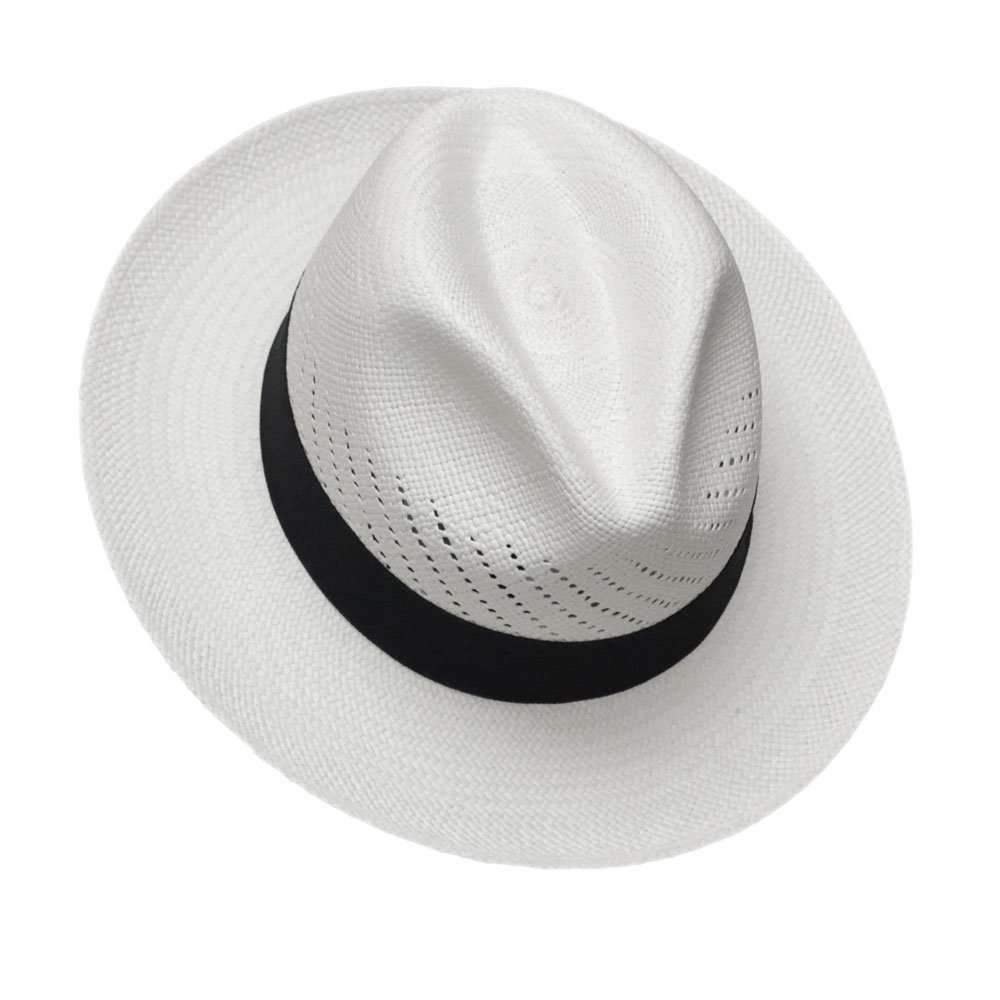 Panama Hat White Calado front