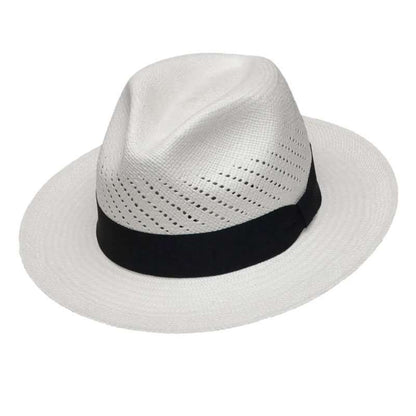 White Vented Panama Hat